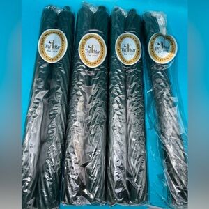 Vintage Del Mar Knorr 100% Beeswax 10" Green Spiral Flute Taper Candles Lot of 7
